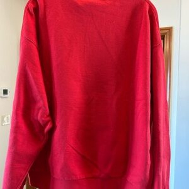 Men's Gucci logo embroidered cotton jersey sweatshirt, size large made in Italy