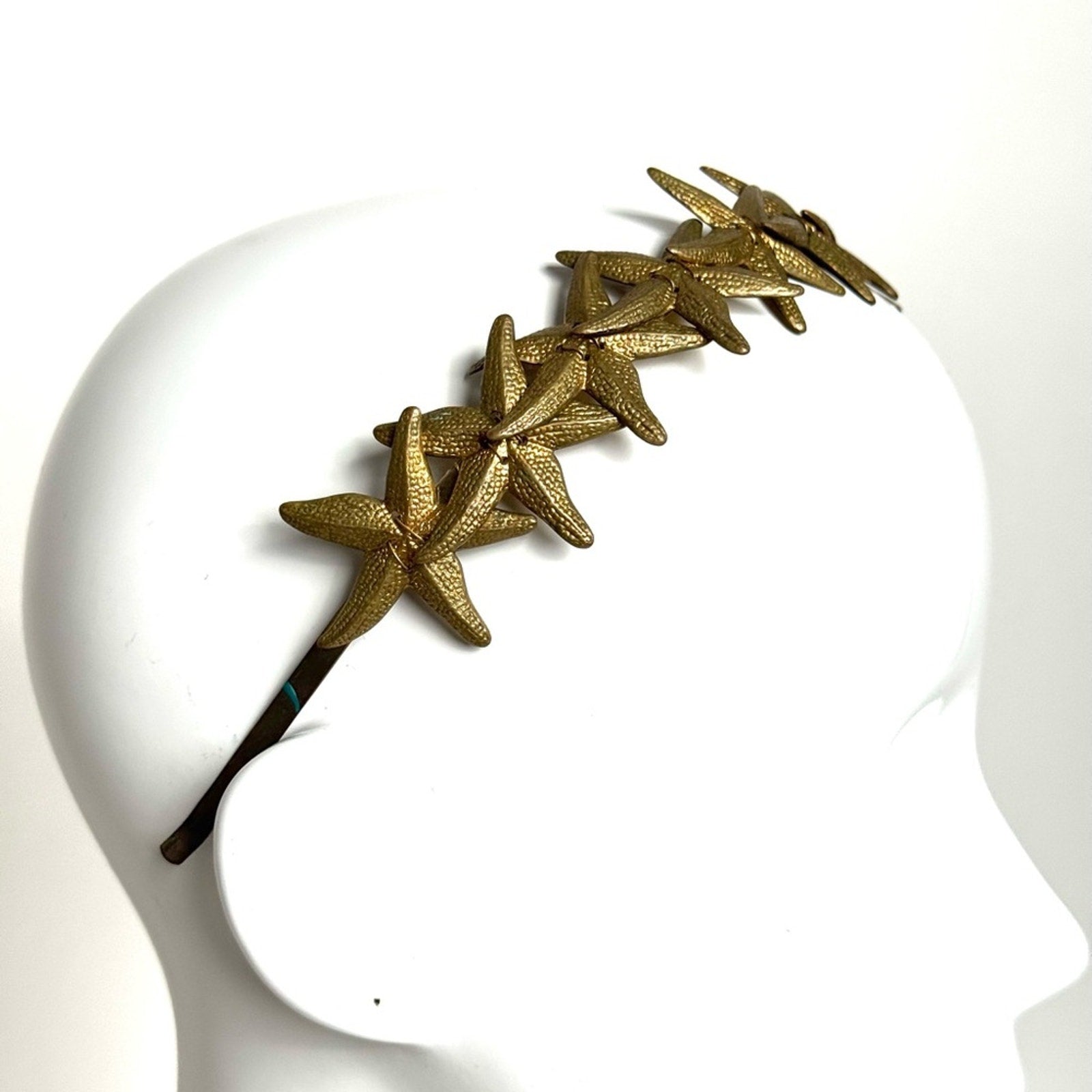Eugenia Kim RARE HAND CAST bronze STARFISH headband bought at Henri Bendel, NYC