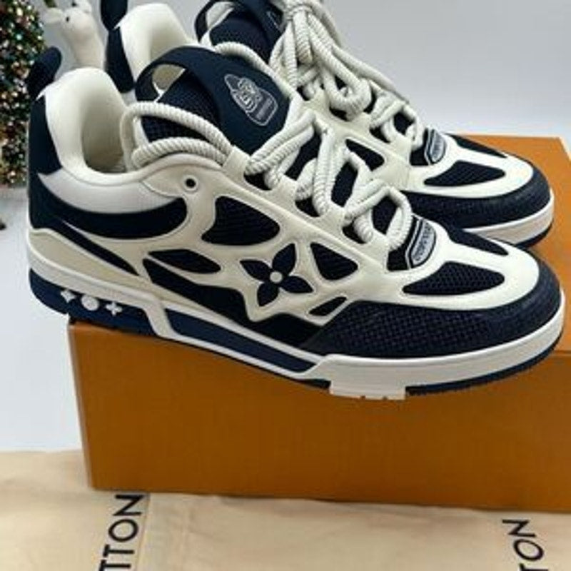 Men’s Louis Vuitton blue skate trainer sneakers size 11 fits 13 US made in Italy