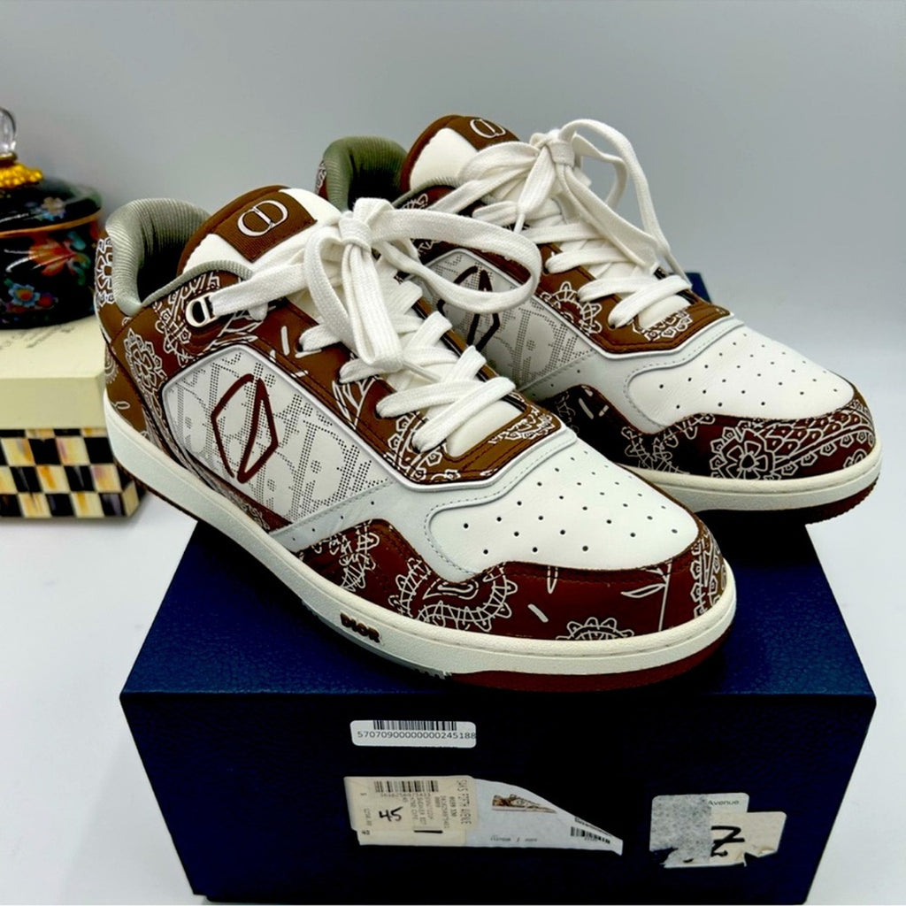 Men's Dior B 27 low Paisley sneakers Rare 
Size 45 
Made in Italy