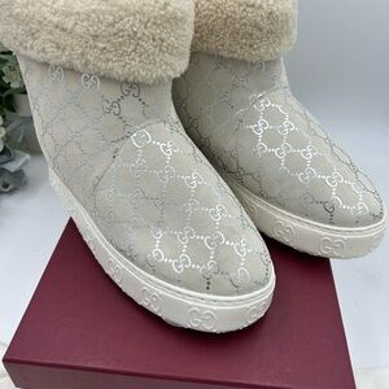 Gucci women's boots with Marino wool lining size 39 made in Italy