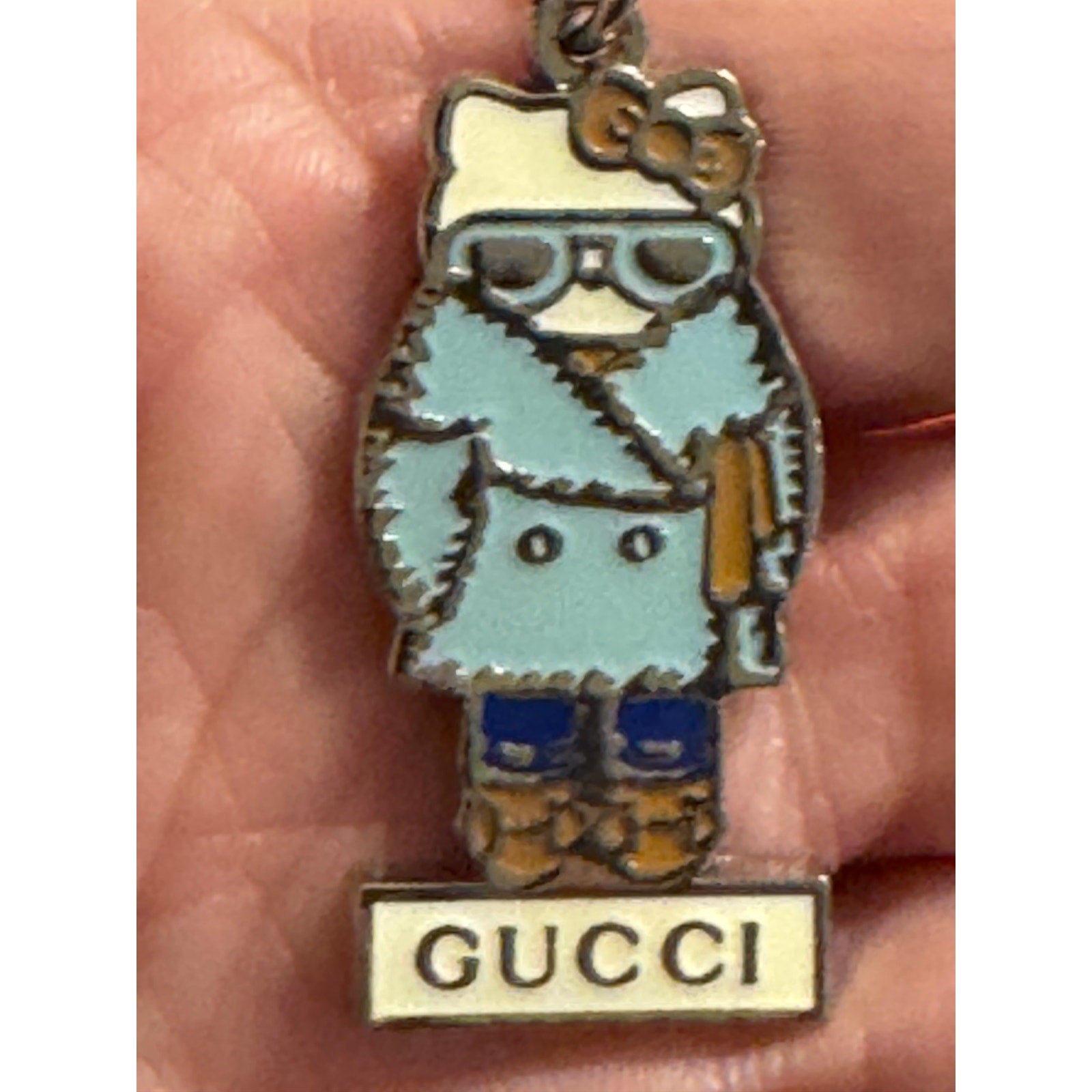 Gucci x Hello Kitty Vogue Limited Edition Bag Keychain Necklace Charm Pendant
