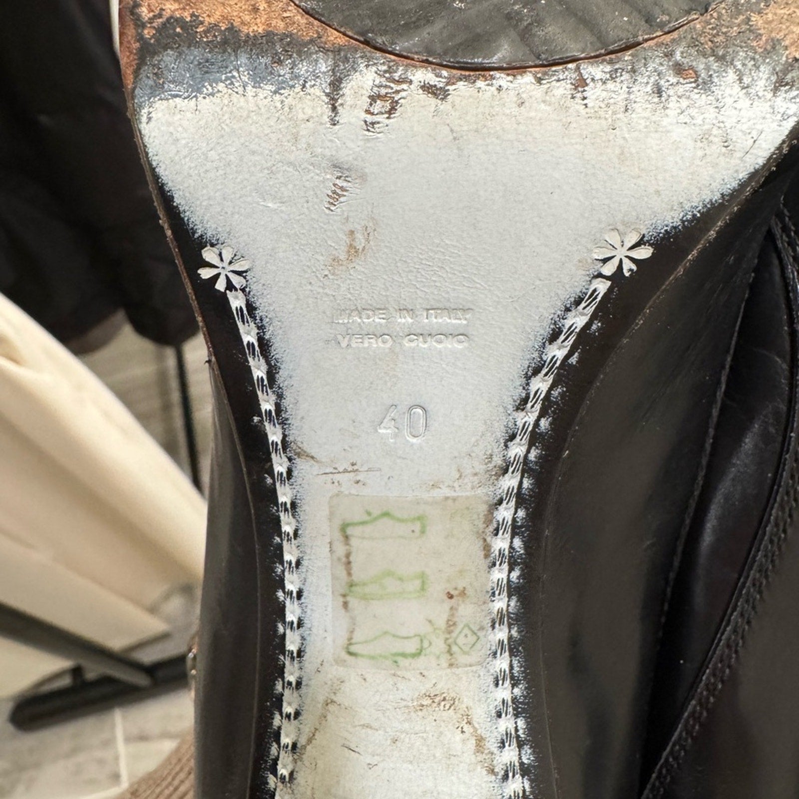 CNC Costume National Women's Black Leather Shoes Size 40, women’s 9.5