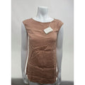 Brunello Cucinelli NWT Women's Silk Shell Blush Beige Blouse XS