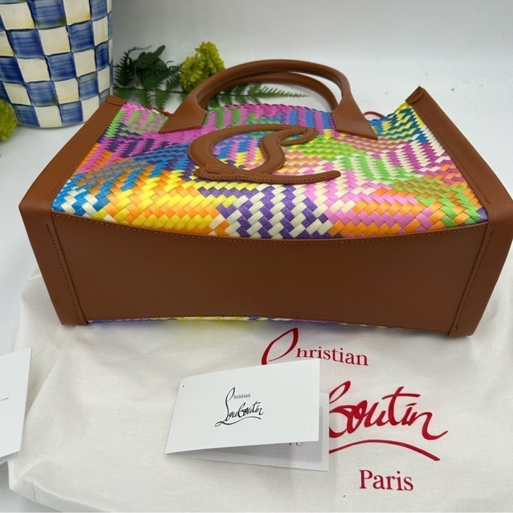 Women's Christian Louboutin side-by-side tote with removable pouch
Made in Italy