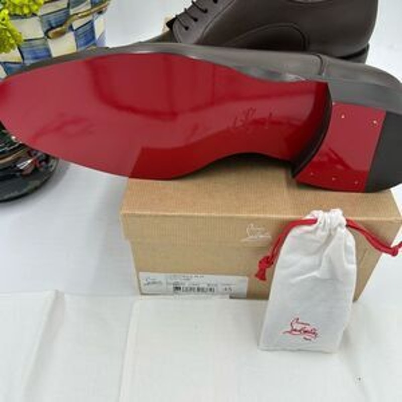 Men's Christian Louboutin cotomale Leather Oxford, size 45 made in Italy