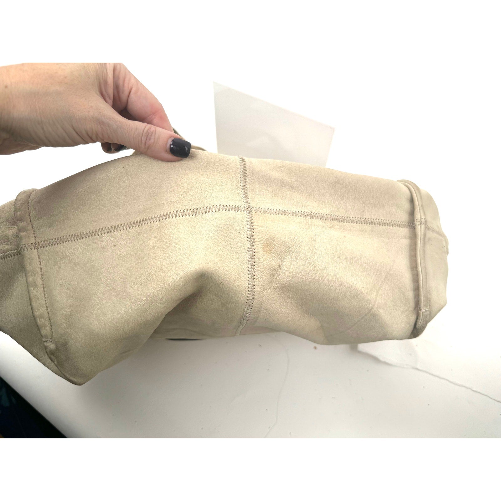 Chloe Cream Suede Leather Hobo Bag