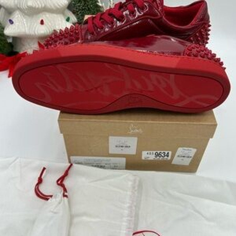 Men's Christian Louboutin SEAVASTE orlato flat sneakers size 46 made in Italy