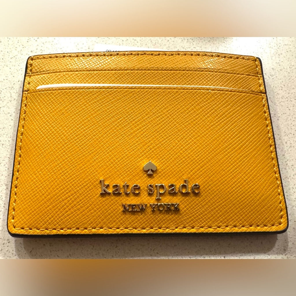 Kate Spade NWT Sunshine Yellow Card Holder