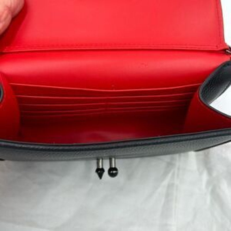 Christian Louboutin,Carasky leather clutch/shoulder bag made in Italy