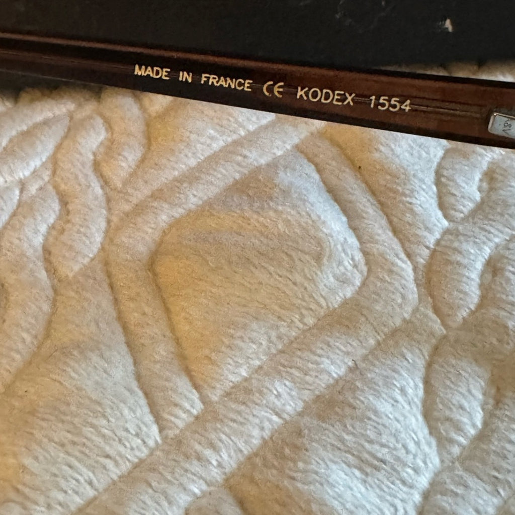 Anne et Valentin Blue and Brown and cross hatch handmade gorgeous frames