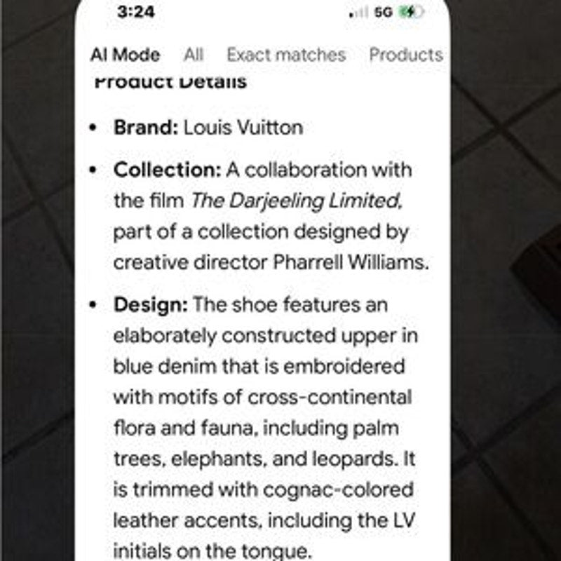 Men's Louis Vuitton LV X the DARJEELING limited edition trainer size 11 fits 12