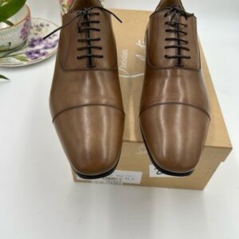 Men's Christian Louboutin greggo patina Leather Oxford size 41.5 made in Italy