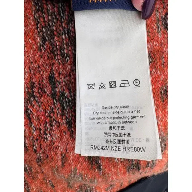 Louis Vuitton Monogram Bull Jacquard Knit Vest Turquoise Buttons XXL