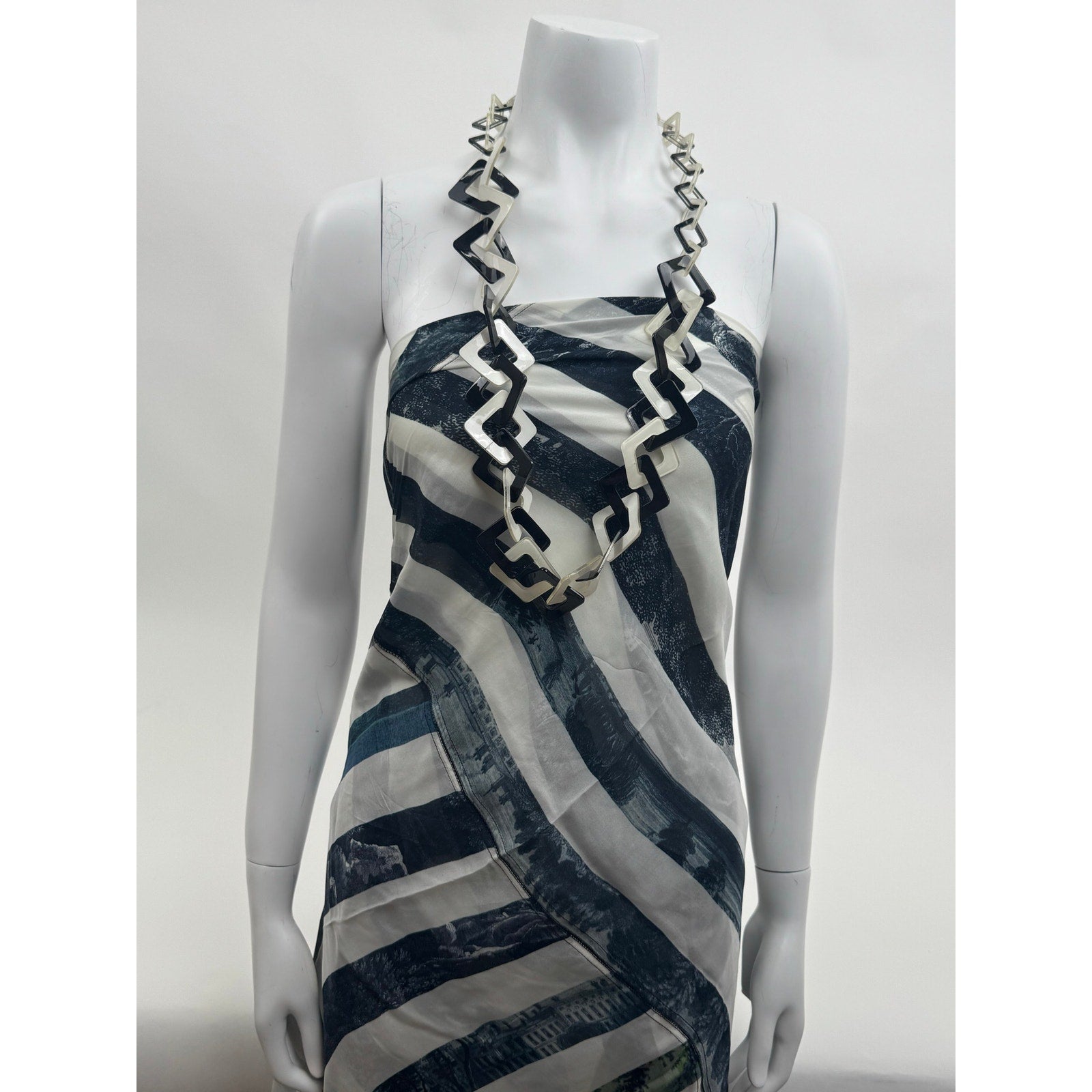 Dries Van Noten Striped Patterned Wrap – Multi-Way Dress, Skirt, Top & Head Wrap
