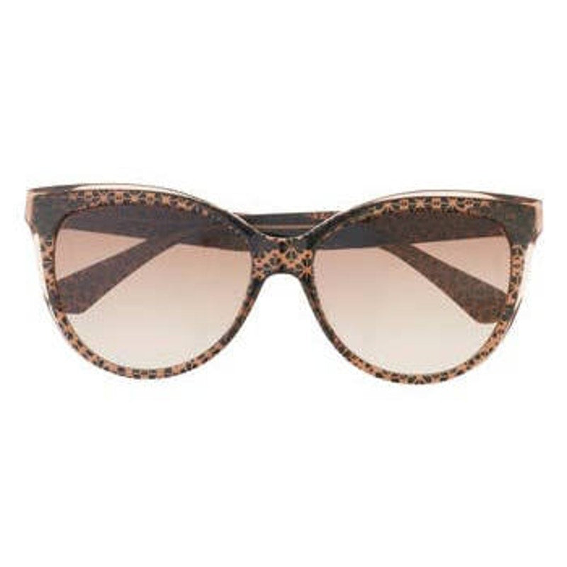 Kate Spade NWOT Brown Pattern 56mm Daesha Cat Eye Sunglasses