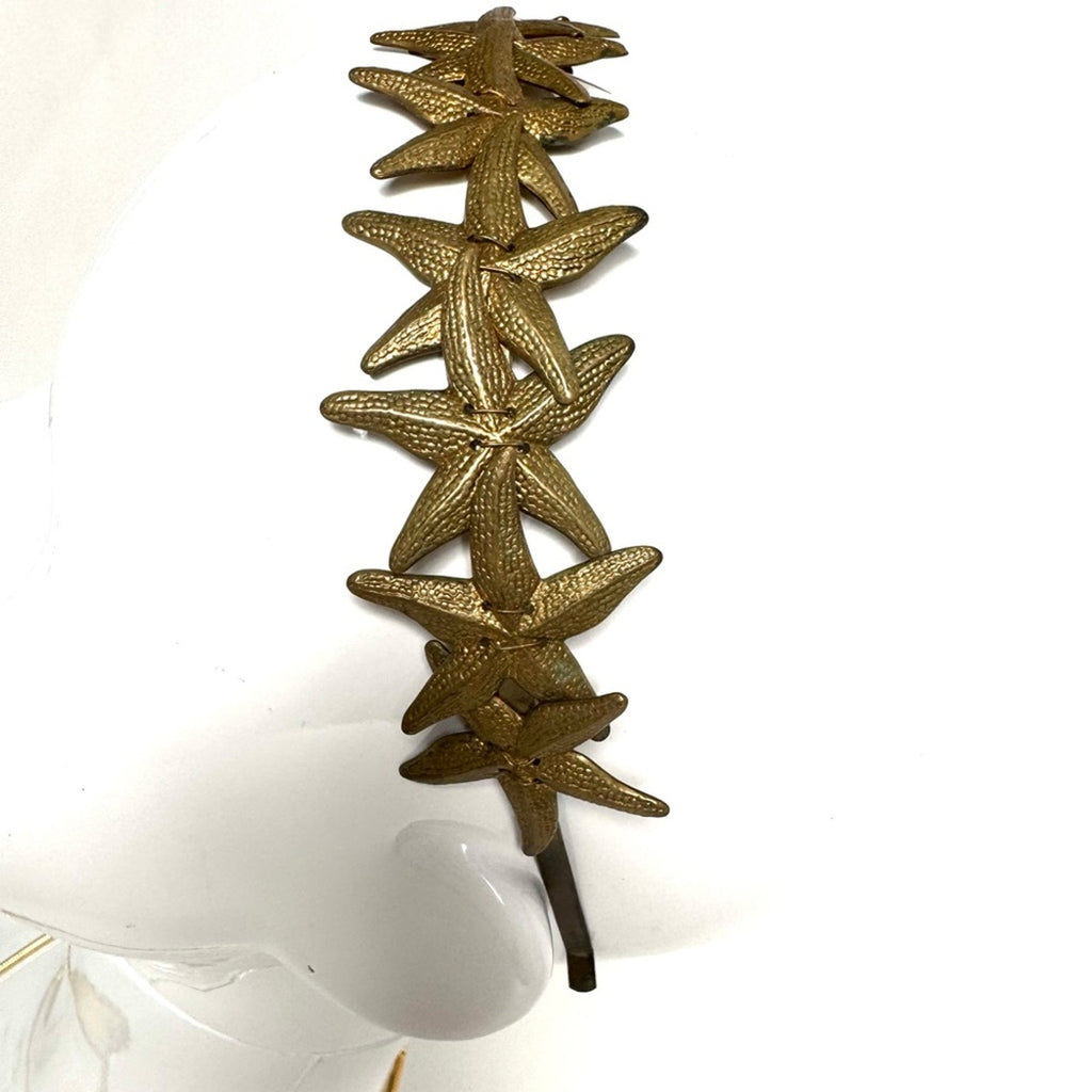 Eugenia Kim RARE HAND CAST bronze STARFISH headband bought at Henri Bendel, NYC
