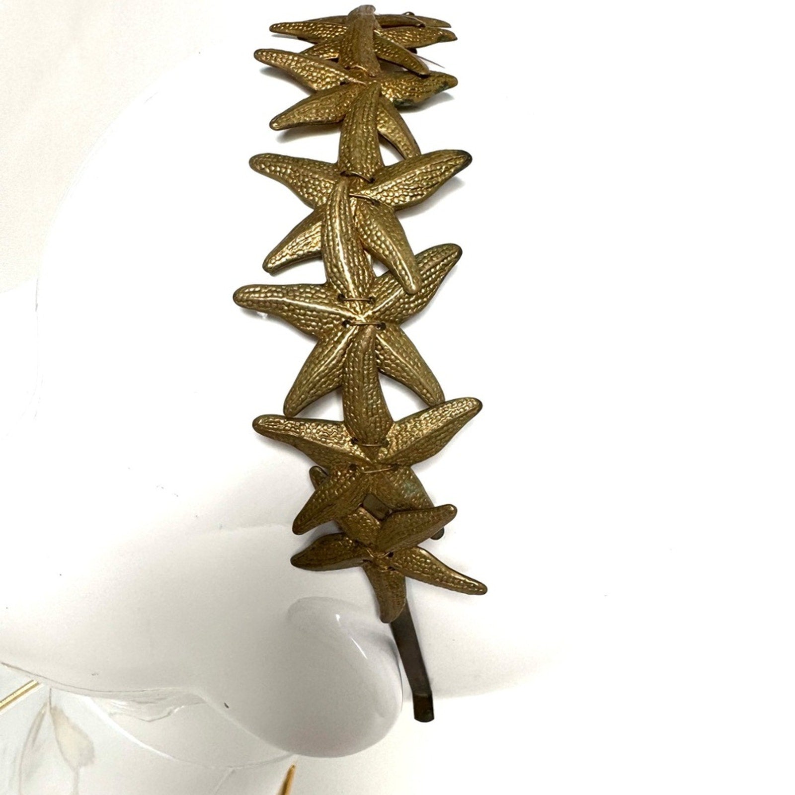 Eugenia Kim RARE HAND CAST bronze STARFISH headband bought at Henri Bendel, NYC