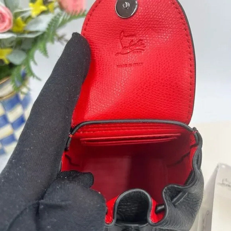 Christian Louboutin explorafunk key ring studded Crossbody bag made in Italy