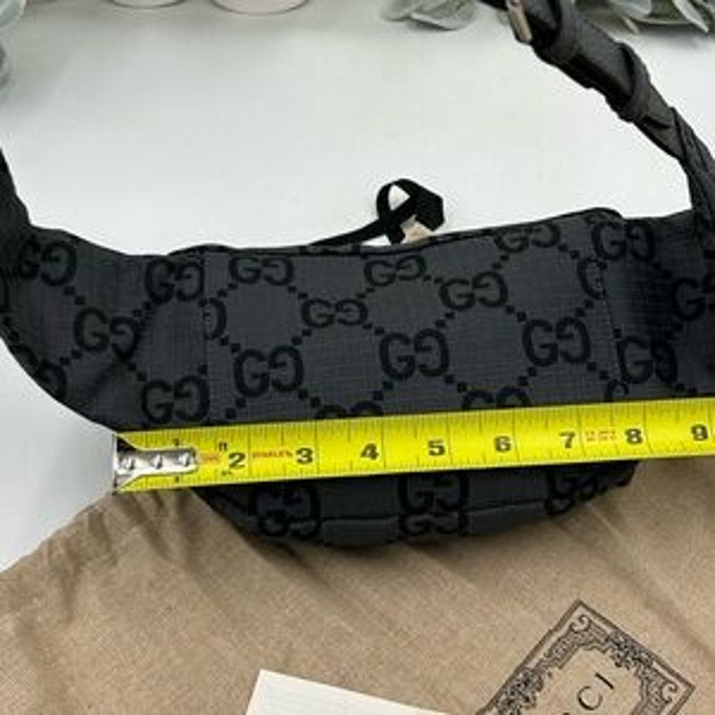 Gucci unisex jumbo GG nylon adjustable belt bag size 80 cm made in Italy