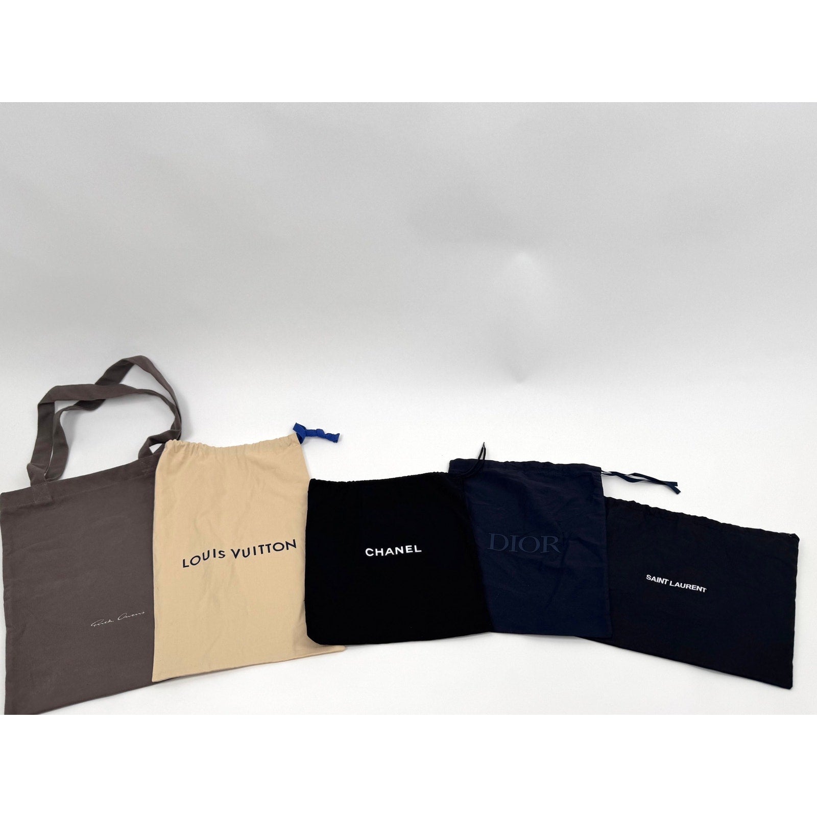 Luxury Dust Bag Bundle - Chanel, Dior, Louis Vuitton, Saint Laurent & Rick Owens