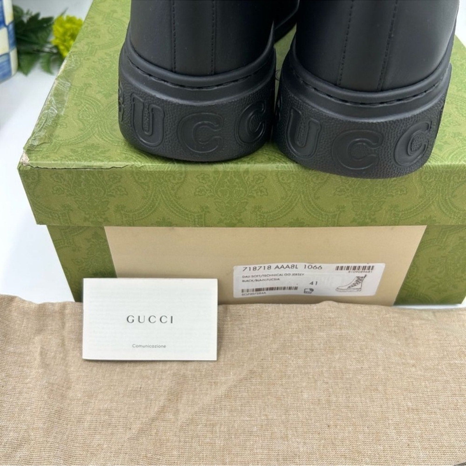 Women's Gucci GG motif Leather, Chelsea boots size 41 made in Italy