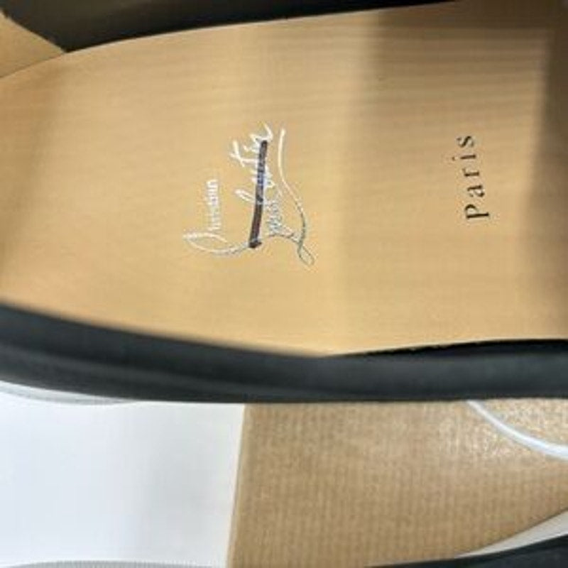 Men's Christian Louboutin chambeliboat boat show in newbuck Leather size 44