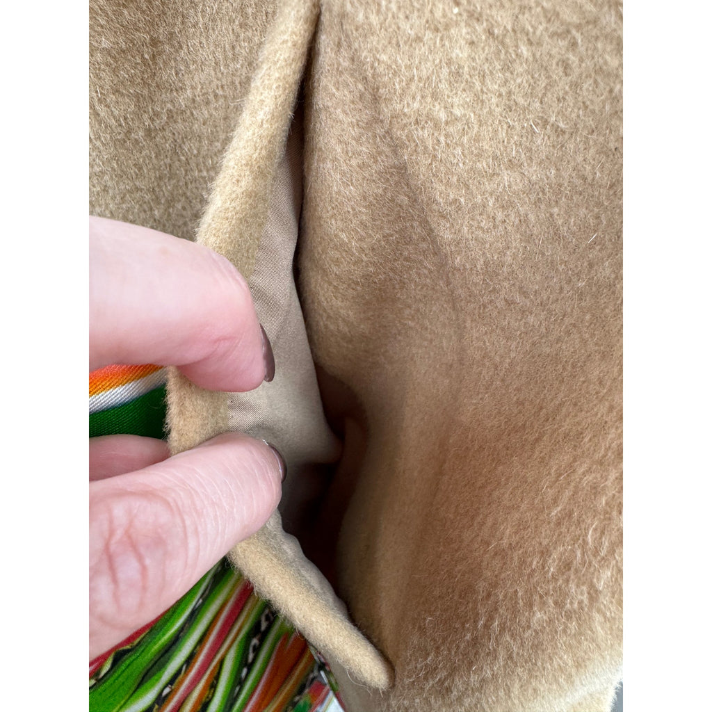 The Eight Senses NWT Camel Wool Blend Hooded Wrap Cape One Size