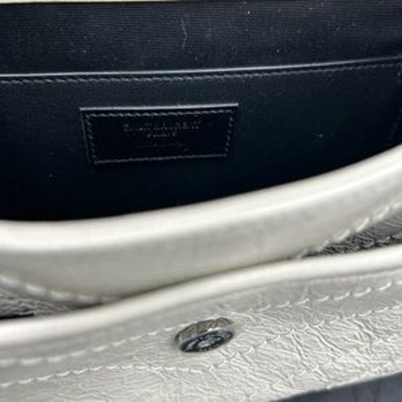 Women's Saint Laurent Ysl NIKI BABY shoulder bag in vintage crinkled leather