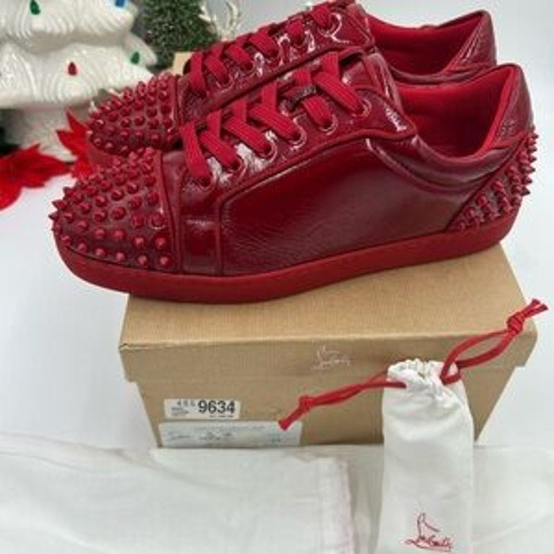 Men's Christian Louboutin SEAVASTE orlato flat sneakers size 45 made in Italy