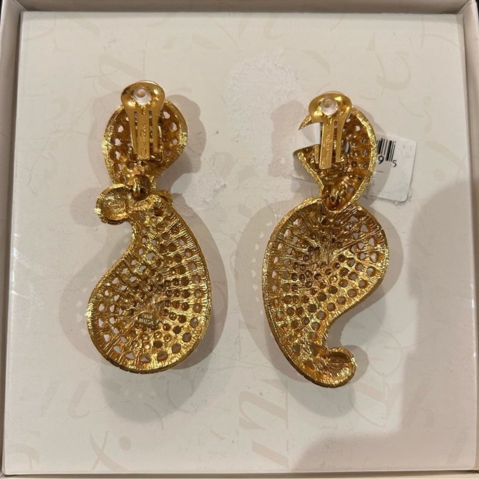 Women's Oscar de la Renta rhinestone drop earrings