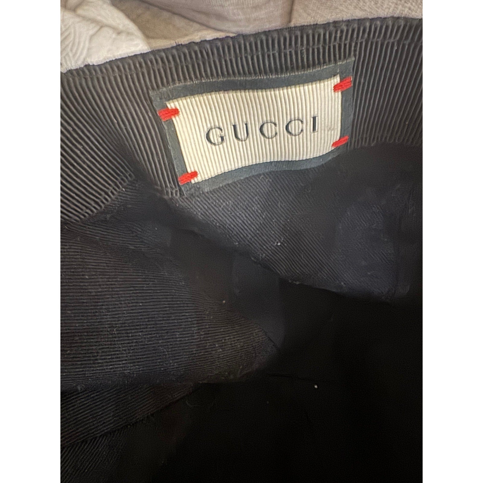 Unisex Gucci Original GG Canvas Baseball Hat With Web Size Large - Used