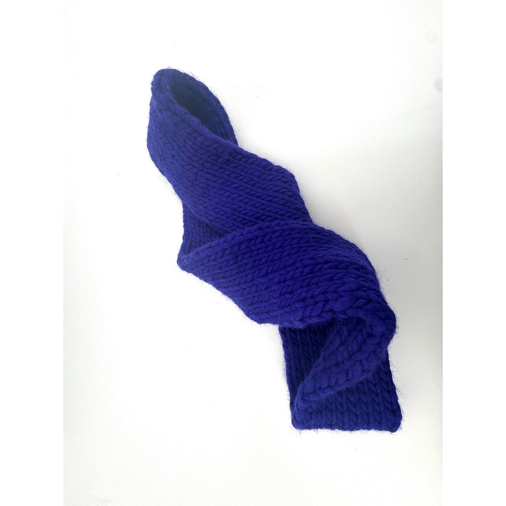 Wool and the Gang Blue 100% Peruvian Wool Hand Knitted Infinity Scarf