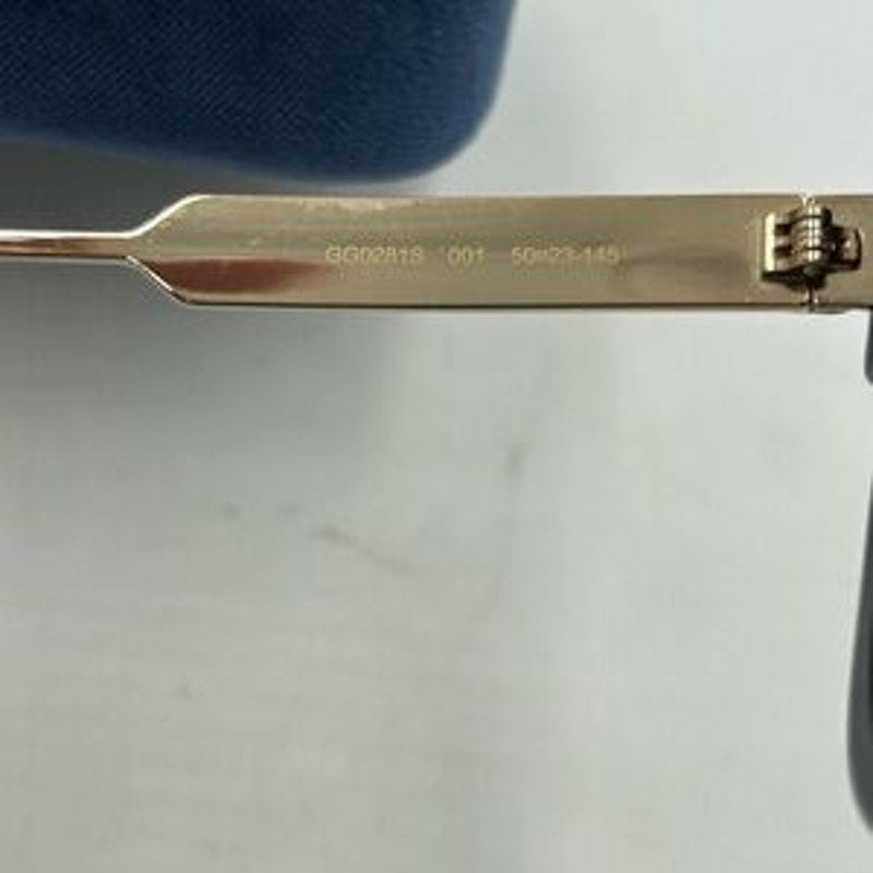 Gucci GG0281S – 001 black acetate frame sunglasses with gray lenses NWT