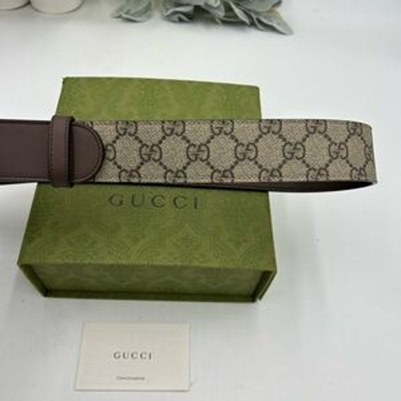 Unisex Gucci GG Marmont, Supreme leather/canvas belt size 80 cm/32 inches