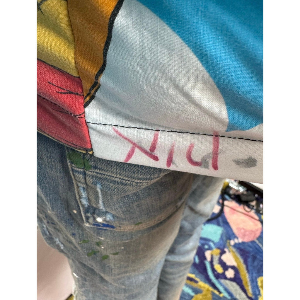 Unisex Adults Die.Go Studios Blue "Winnie The Pooh" Puffer Jacket One Size
