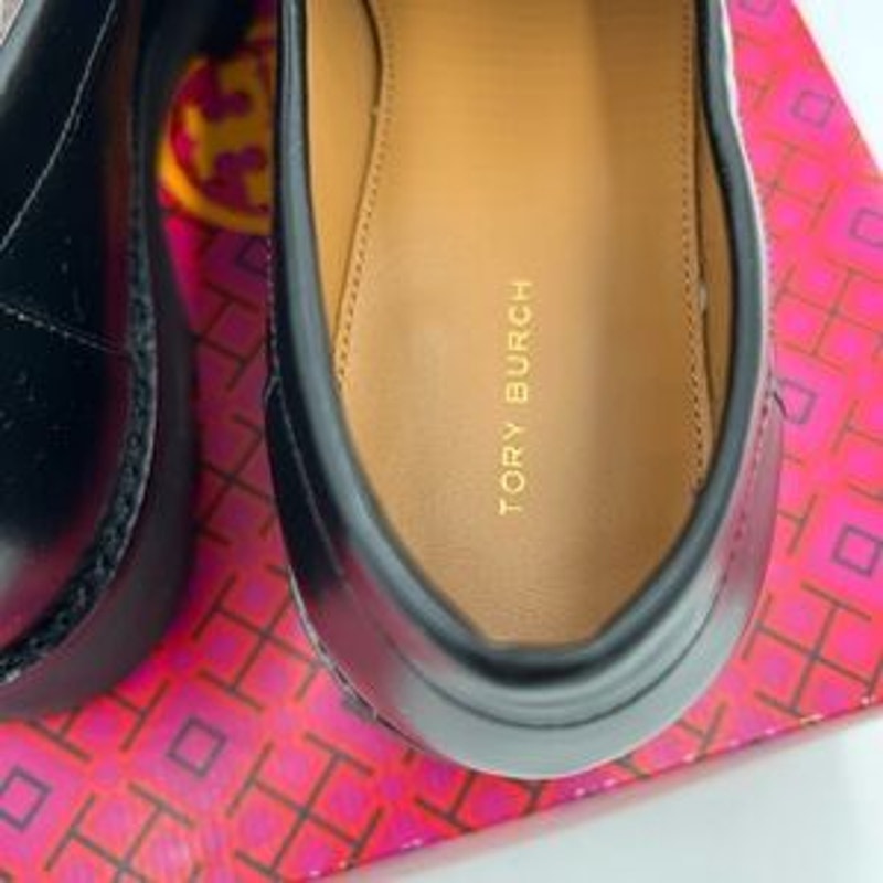 Women's Tory Burch Everly chunky leather loafers size 10.5 US