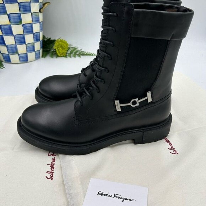 Men's Salvatore, Ferragamo, Iglesias, gancio Chelsea boots size 8.5 EE