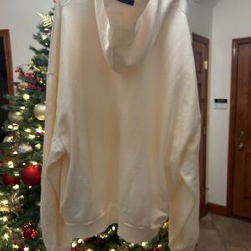 Men's Fear of God Cream French terry cotton Hoodie size XL