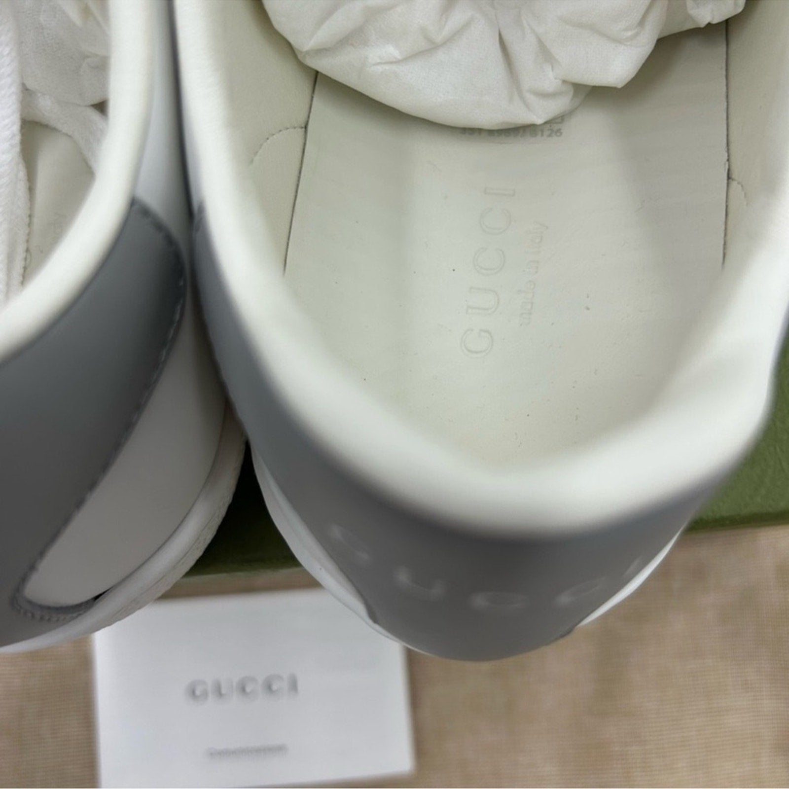 Women's Gucci interlocking G ace leather sneakers size 38 made in Italy