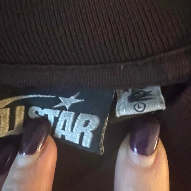 Hellstar Size Large NWOT’s maroon and white graphic T ..oversized heavyweight