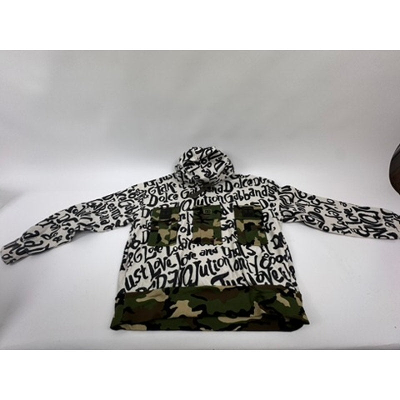 Men's Dolce & Gabbana NWOT Camouflage Print Inserts Hoodie Size L