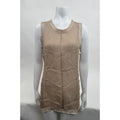Schumacher Women's Beige Silk Top Size Medium Fits Like A Large