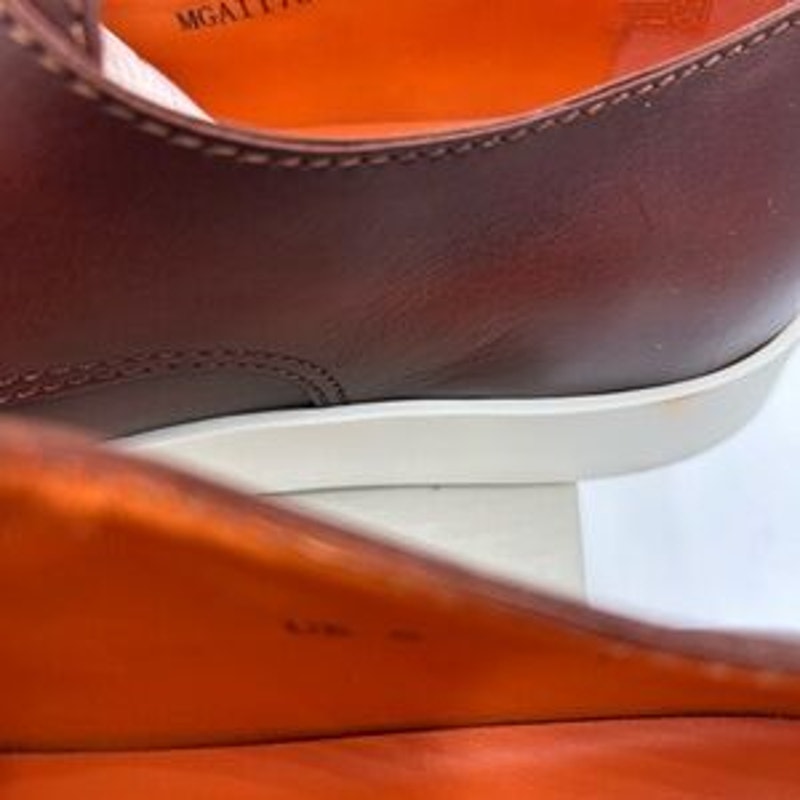 Men's Santoni bankable double Monk strap shoes size 9 US made in Italy