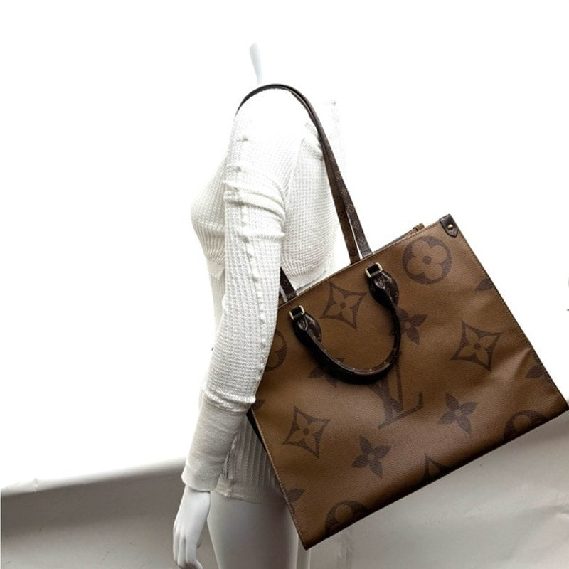 Louis Vuitton On the Go Brown and Light Brown Monogram Large Tote