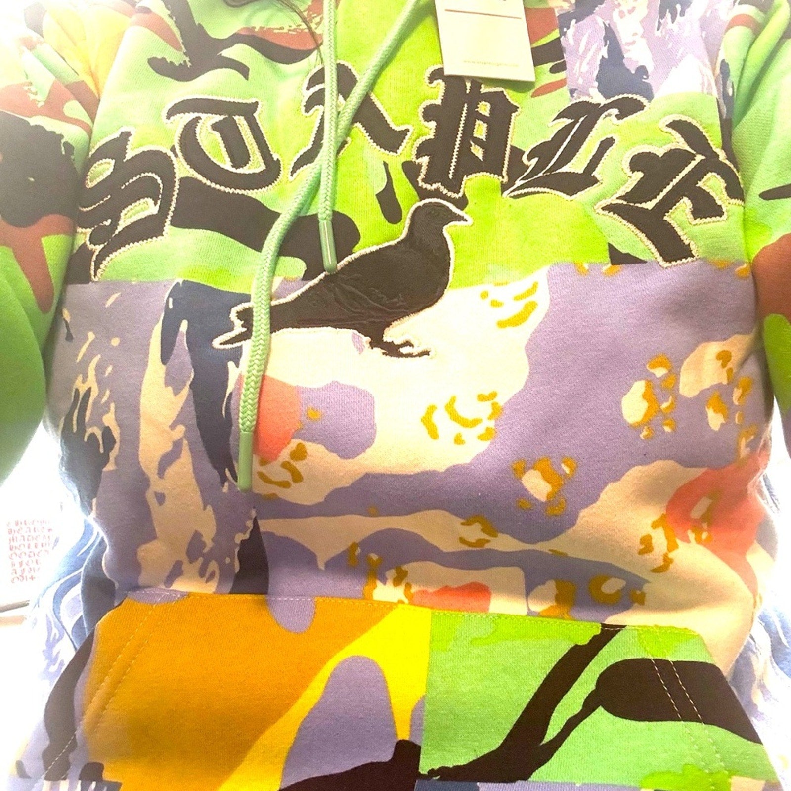 Men’s Jeff Staple pigeon/multicolored hoodie Size S (fits like a M) NWT’s Archive