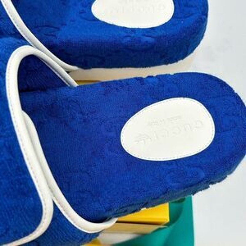 Men’s Gucci X Adidas, slide sandals size 12 made in Italy