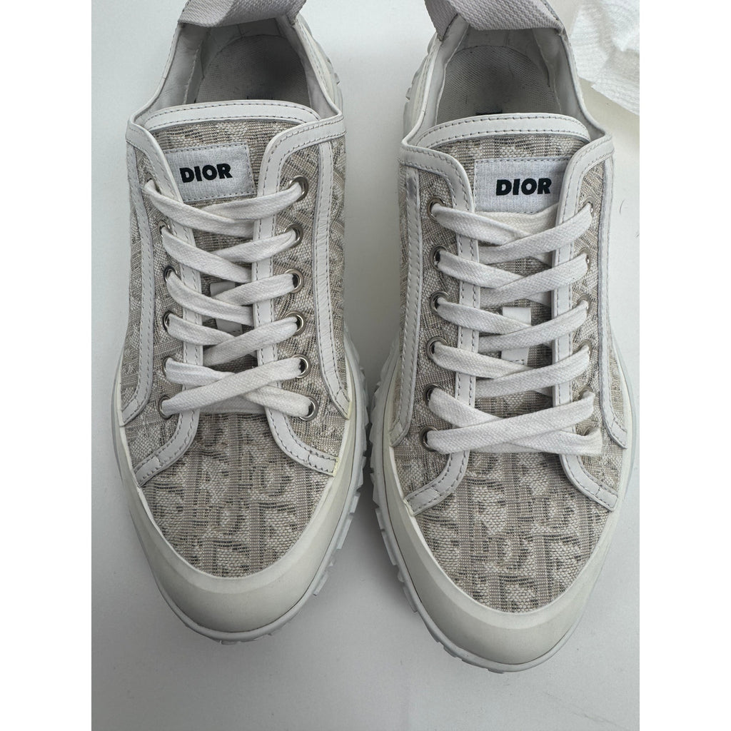 Christian Dior Men's B28 Oblique Low-Top Sneakers Size 41