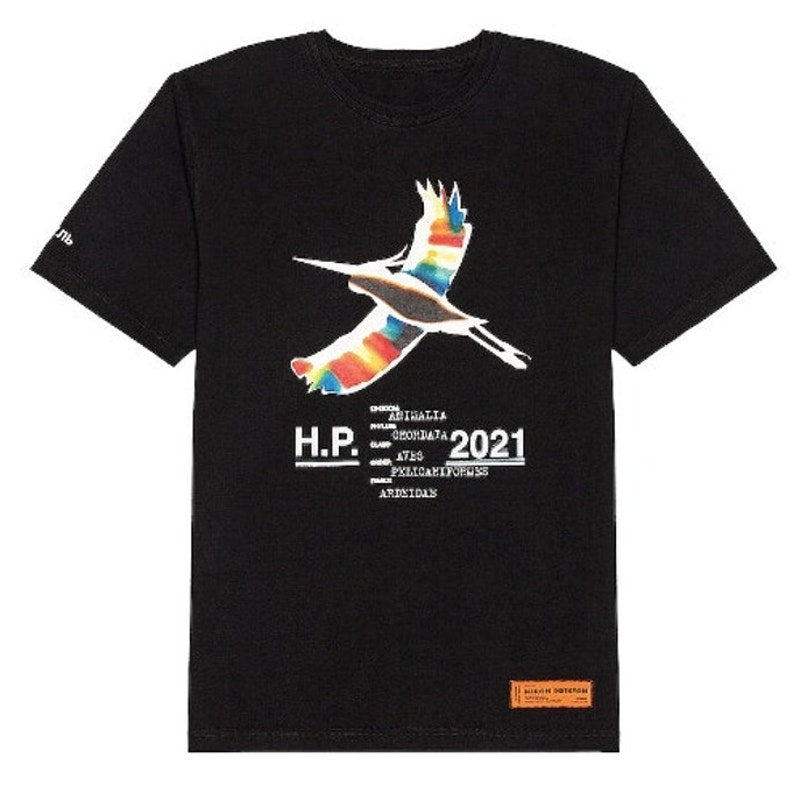 Men's Heron Preston Rare Heron Rainbow T-Shirt Size M Fits Like An XL