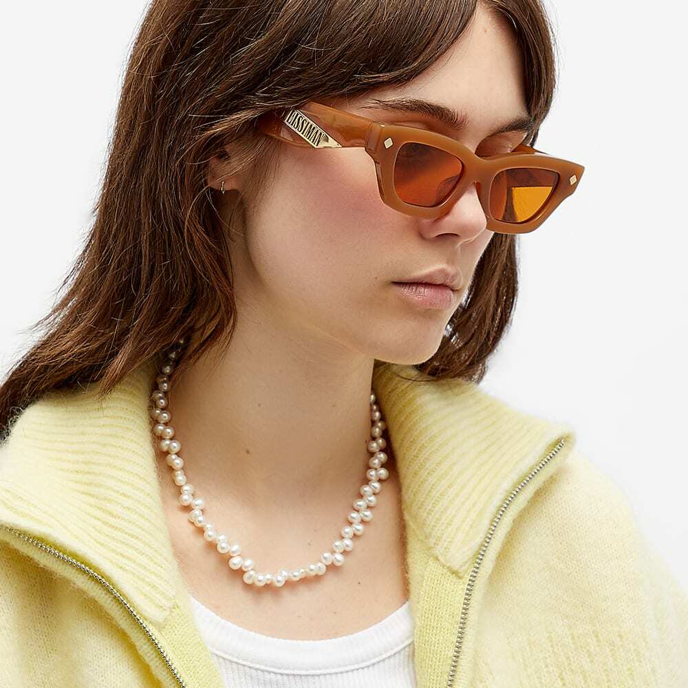 Poppy Lissiman NWT Ren Orange Brown Tortoise Shell Tinted Cat Eye Sunglasses